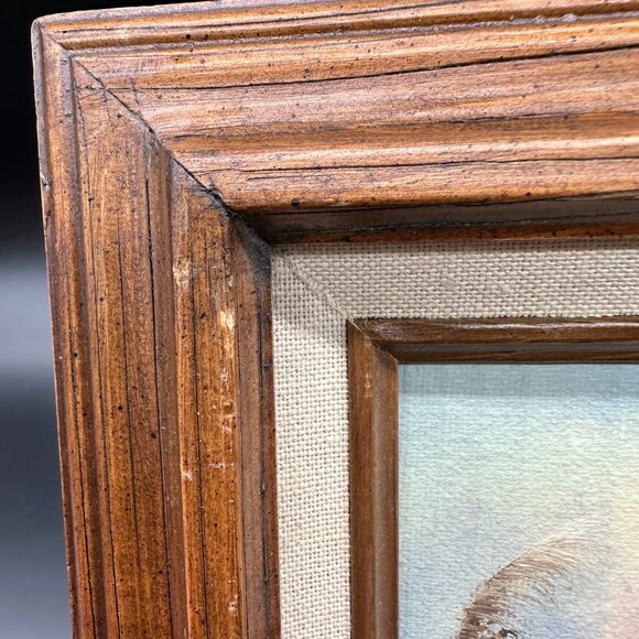 Vintage Lighthouse Seascape Oil Painting Framed Bernard B Duggan Nautical Dunes - Picture 6 of 10